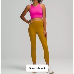 NWT lululemon power thru leggings 25” size 6